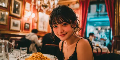 今月のゲスト：咲良さん（Lounge Riche）× 中洲の隠れ家イタリアン「OSTERIA CONCORDIA」